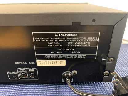 Pioneer CT-W604RS Double Cassette Deck