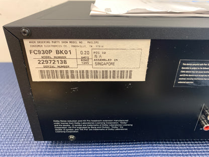 Philips FC-930 Double Cassette Deck * Manual