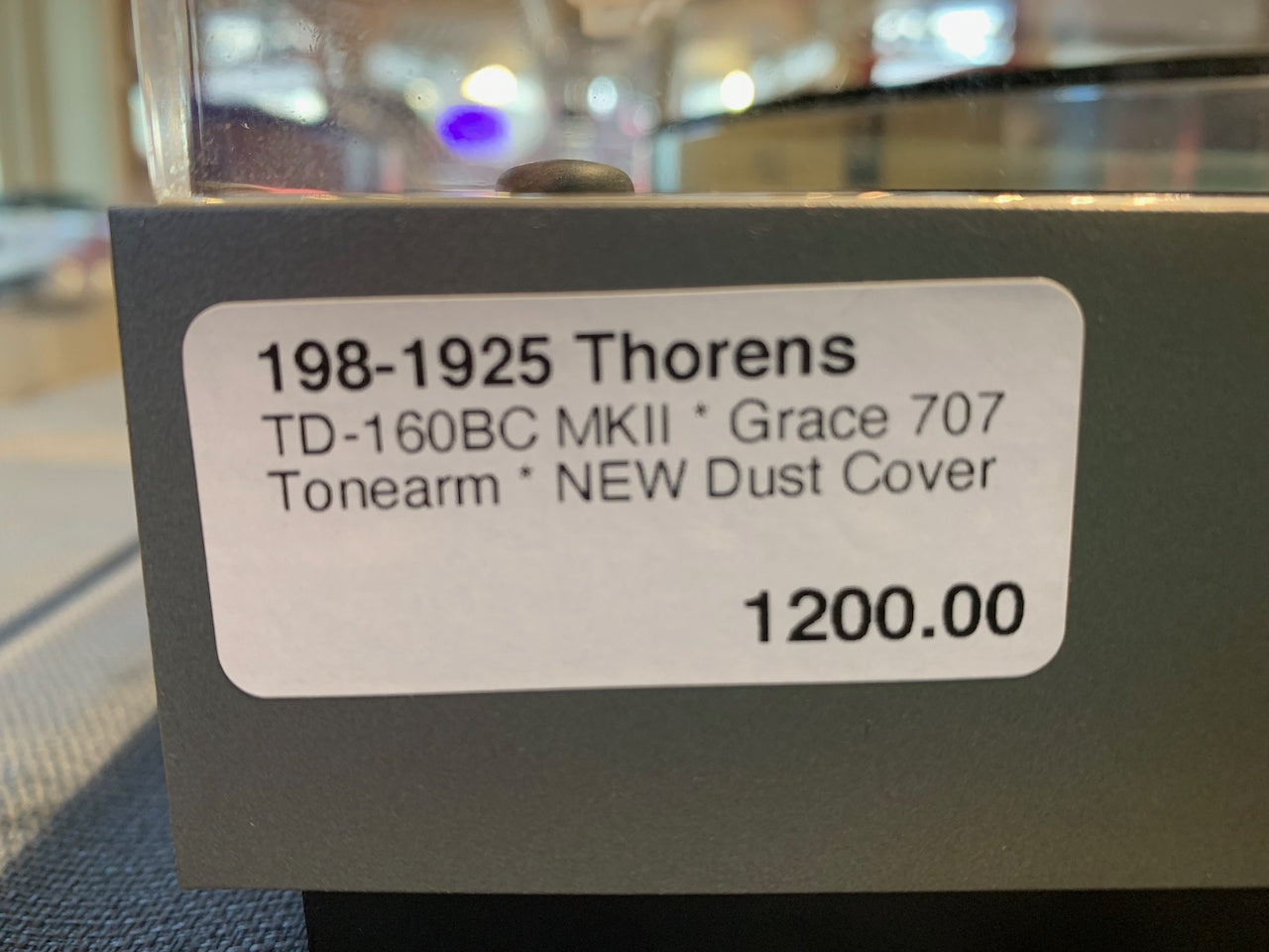 Thorens TD-160BC MKII * Grace 707 Tonearm * NEW Dust Cover * NEW Audio Technica Cartridge