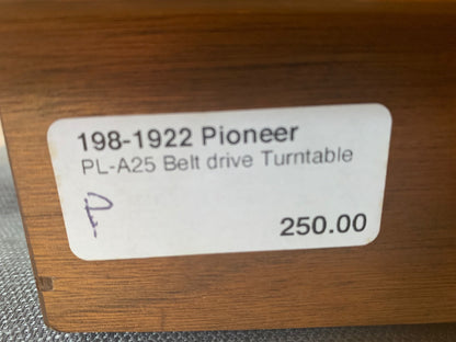 Pioneer PL-A25 Belt Drive Turntable