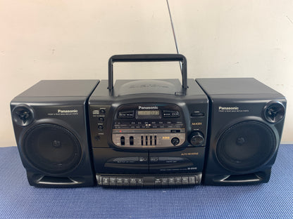 Panasonic RX-DT640 BoomBox * Fully Serviced * CD, Radio, Cassette *