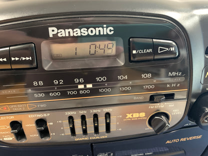 Panasonic RX-DT640 BoomBox * Fully Serviced * CD, Radio, Cassette *