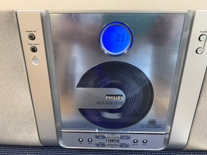 Philips MC-235 Micro System - CD Radio and AUX - Speakers - Remote - Box
