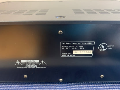 Sony TC-K909ES Stereo Cassette Deck * Box * Fully Serviced