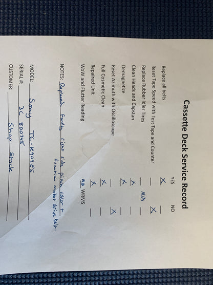 Sony TC-K909ES Stereo Cassette Deck * Box * Fully Serviced