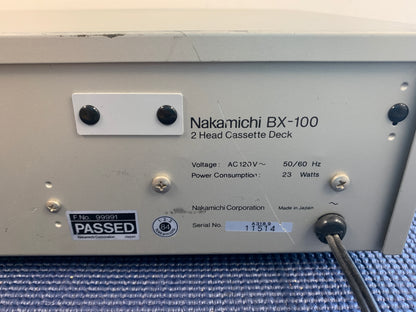 Nakamichi BX-100 Single Cassette Deck * Fully Serviced