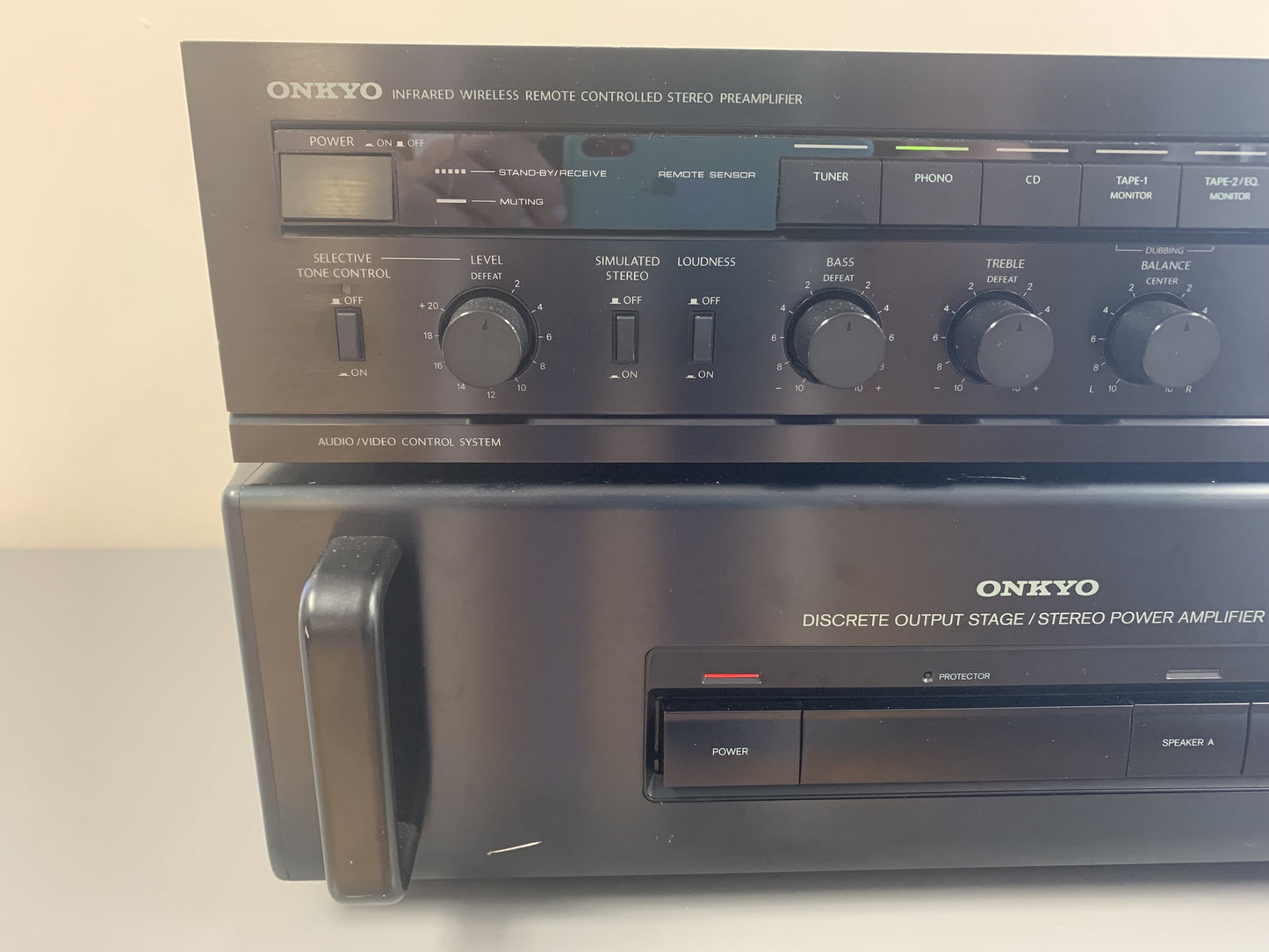Onkyo P-3150V Preamplifier & M-501 Power Amplifier * 150W * 1996