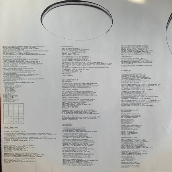 The Who : Face Dances (LP, Album, Club)