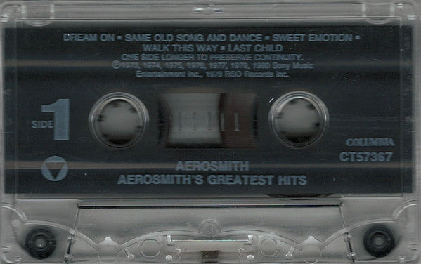 Aerosmith : Aerosmith's Greatest Hits (Cass, Comp, RE, RM, 20 )