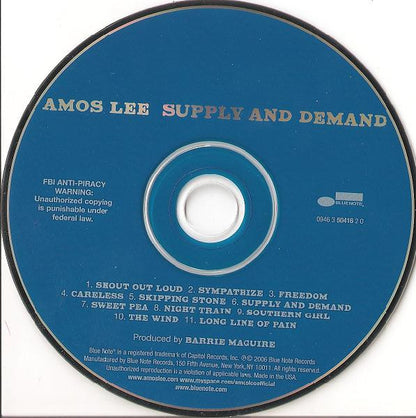 Amos Lee : Supply And Demand (CD, Album)