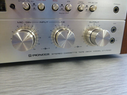 Pioneer CT-F9191 Stereo Cassette Deck * New Belts * Fully Serviced ! *