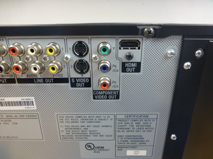 Sony DVD-CD995V DVD/CD Changer * 400 Discs * Remote