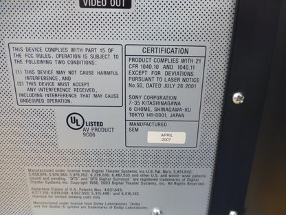 Sony DVD-CD995V DVD/CD Changer * 400 Discs * Remote