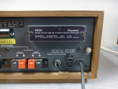 Sansui 350A Stereo Receiver * Fully Rebuilt and Recapped in Sep/2024 *