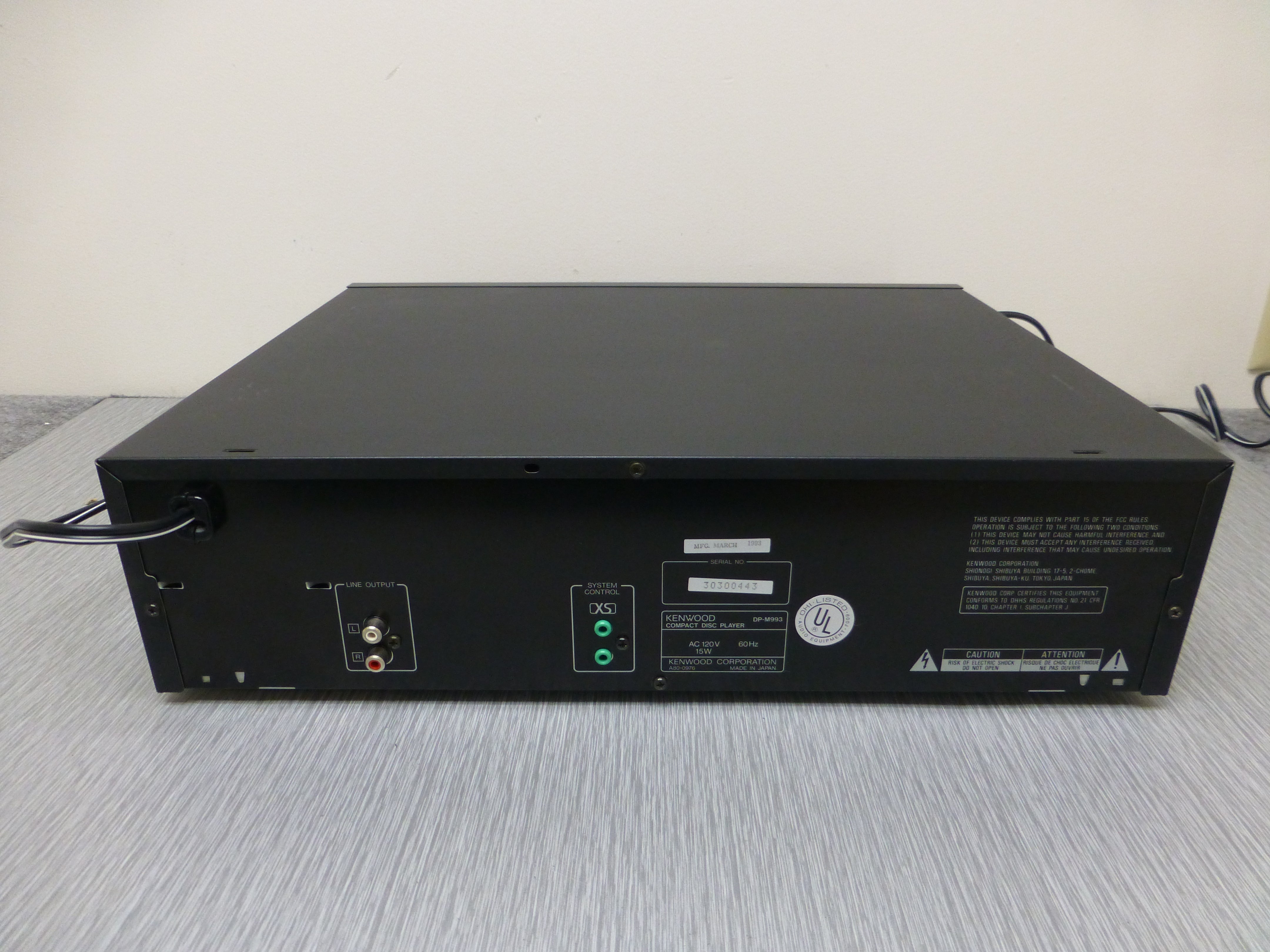 Kenwood DP-M993 Multiple Compact Disc Player (1993) * 6 Disc