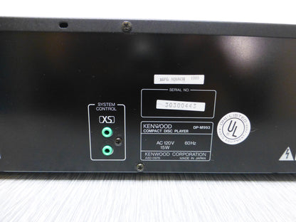 Kenwood DP-M993  Multiple Compact Disc Player (1993) * 6 Disc Cartridge