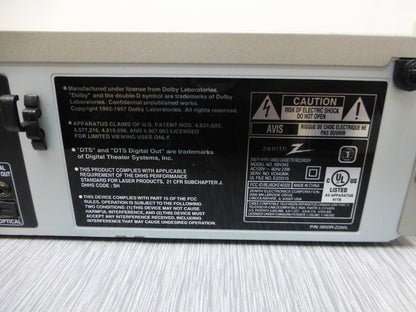 Zenith XVB-343 DVD/VHS Combo