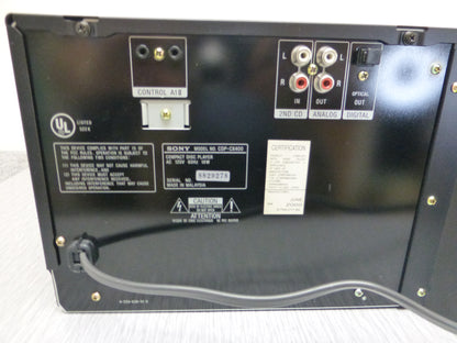 Sony CDP-CX400 Cd Changer 400 Cds