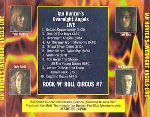 Ian Hunter – Overnight Angels Live! (CD, Bootleg) (Near Mint (NM or M-))