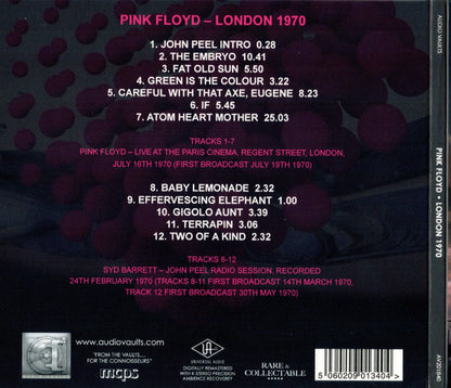 Pink Floyd  –  London 1970 (CD, Bootleg) (Near Mint (NM or M-))