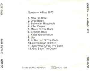 Queen  –  X-Mas 1975 (CD, Bootleg) (Near Mint (NM or M-))