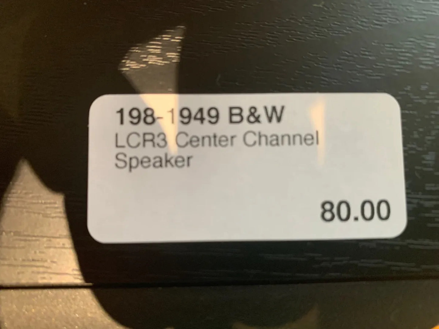 B&W LCR3 Center Channel Speaker