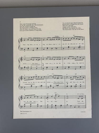 The Entertainer music sheet