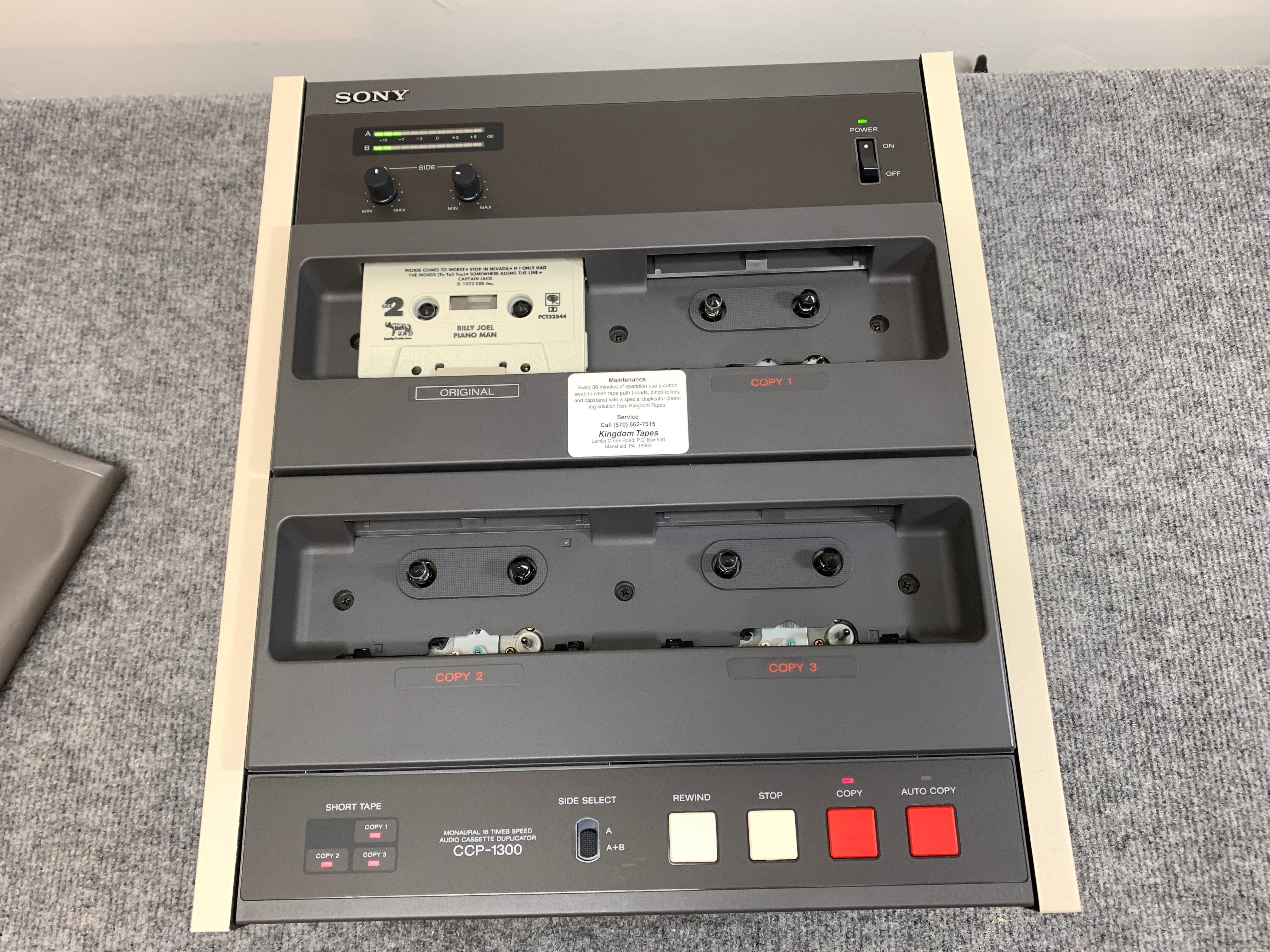 Sony CCP-1300 * Cassette Tape Duplicator * 16x Speed – The