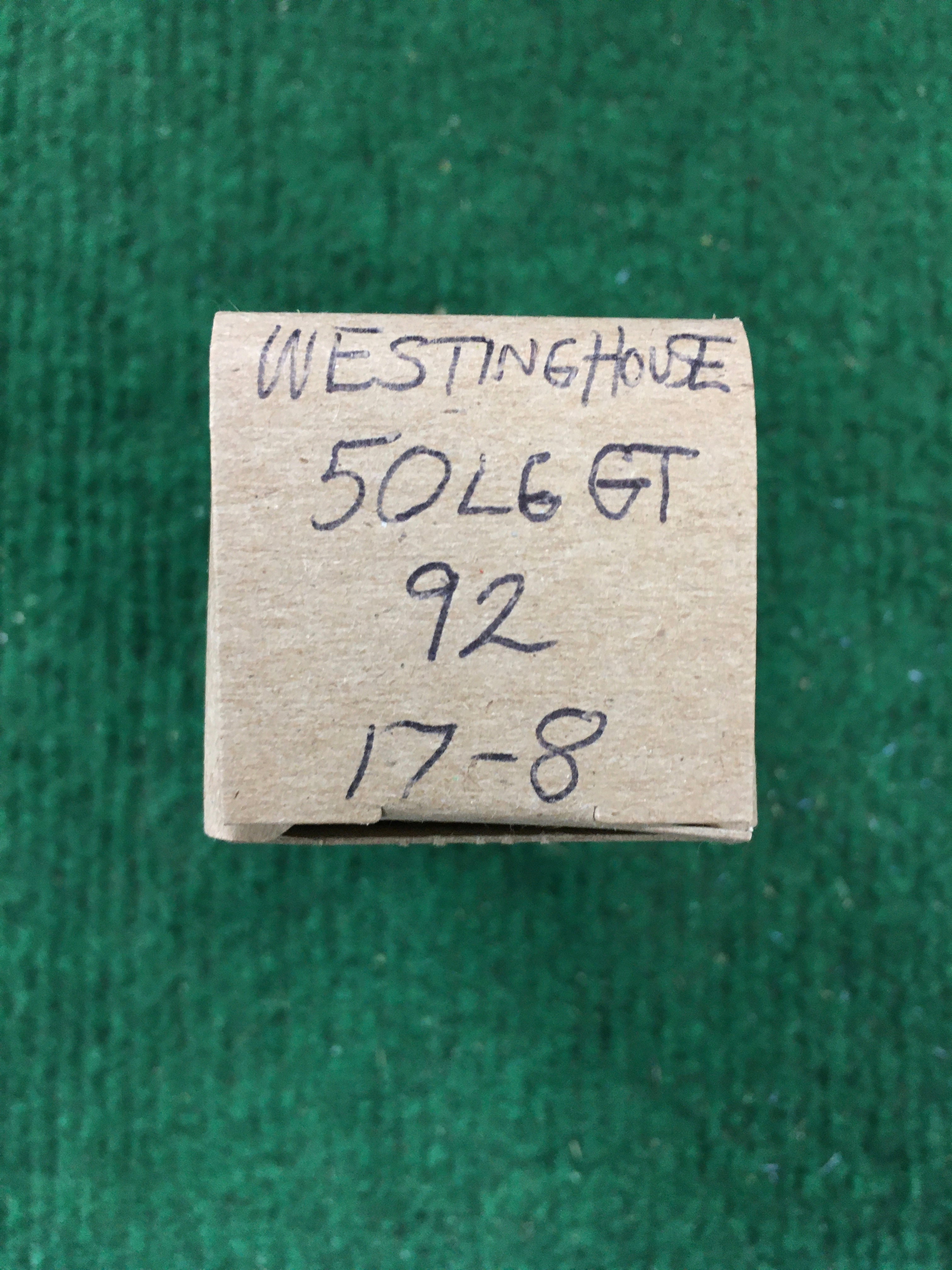 Westinghouse 50L6GT Vacuum Tube * Tested 92