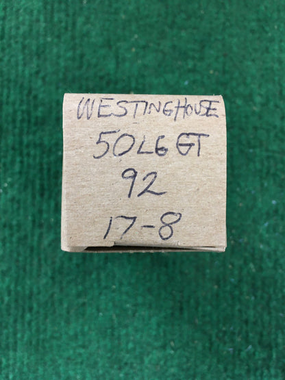 Westinghouse 50L6GT Vacuum Tube * Tested 92