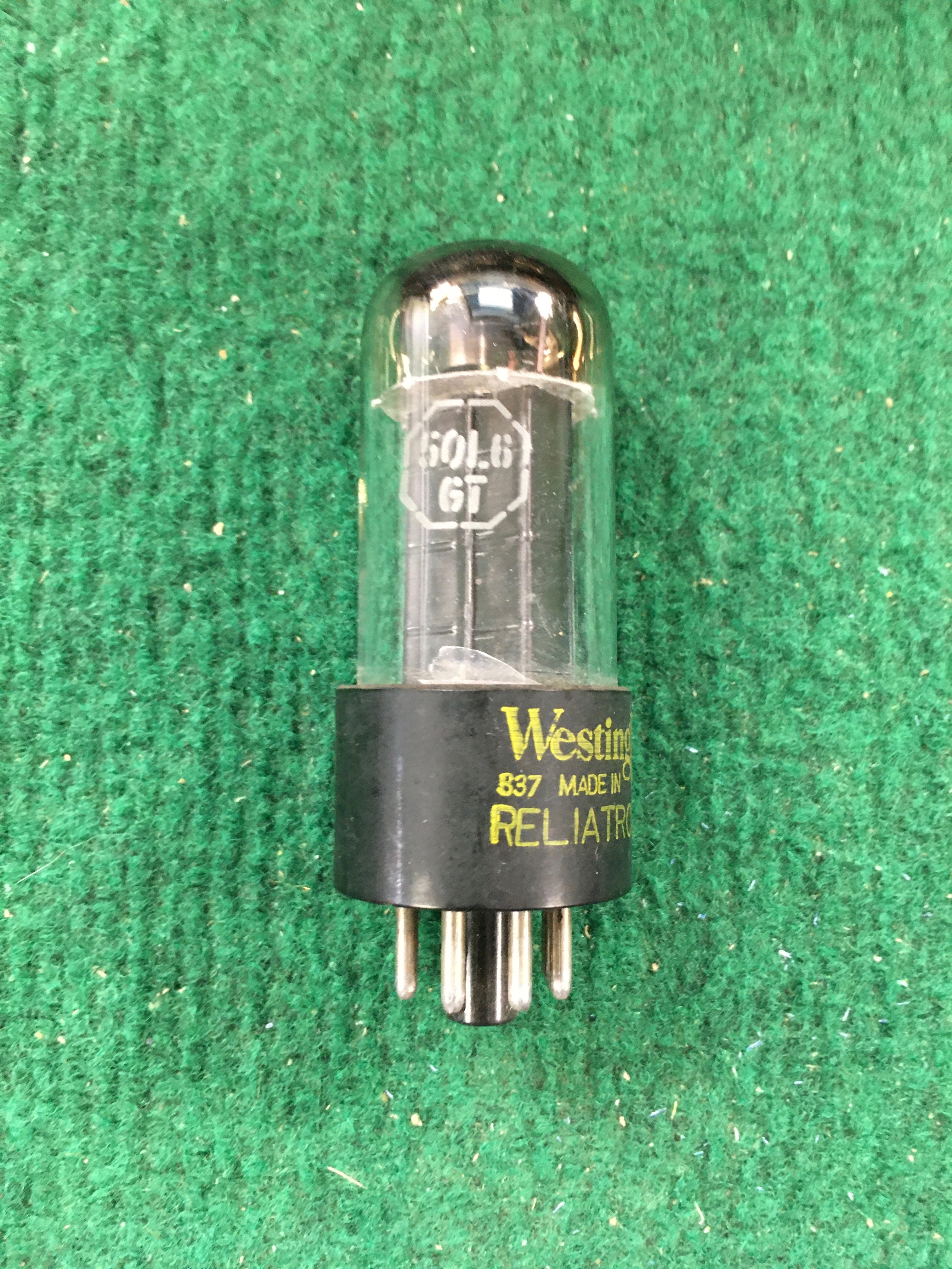 Westinghouse 50L6GT Vacuum Tube * Tested 92
