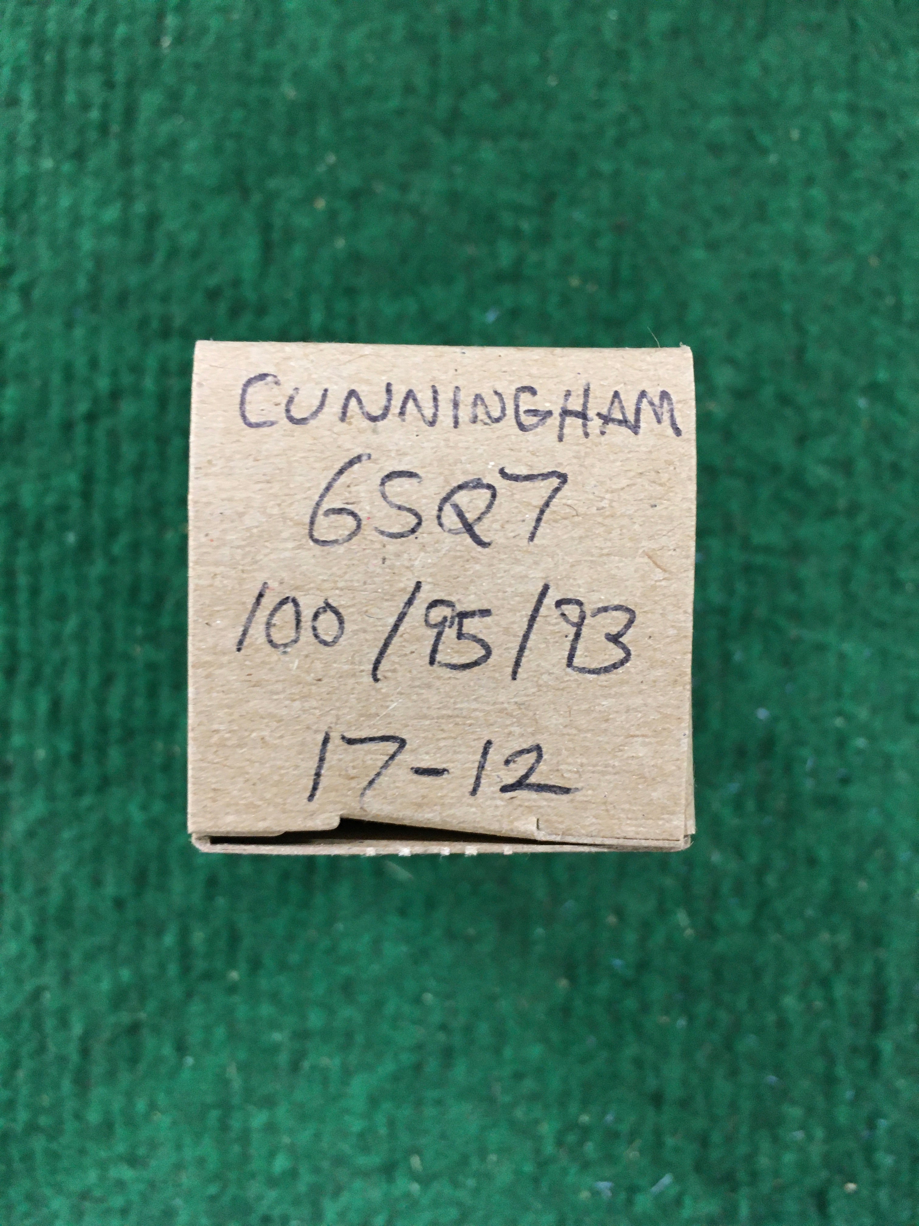 Cunningham 6SQ7 Vacuum Tube * Tested 100/95/93
