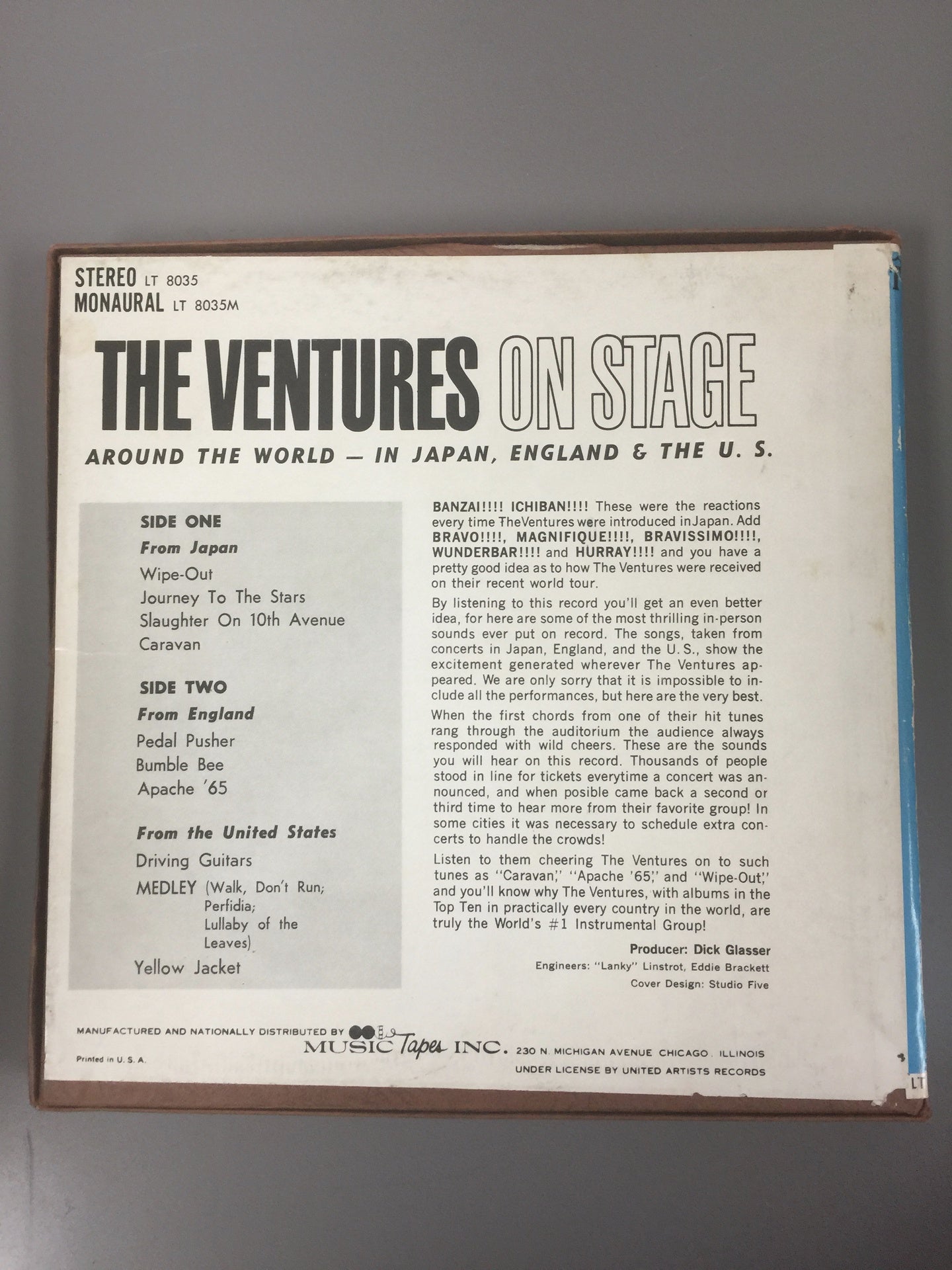 The Ventures – On Stage (reel tape)