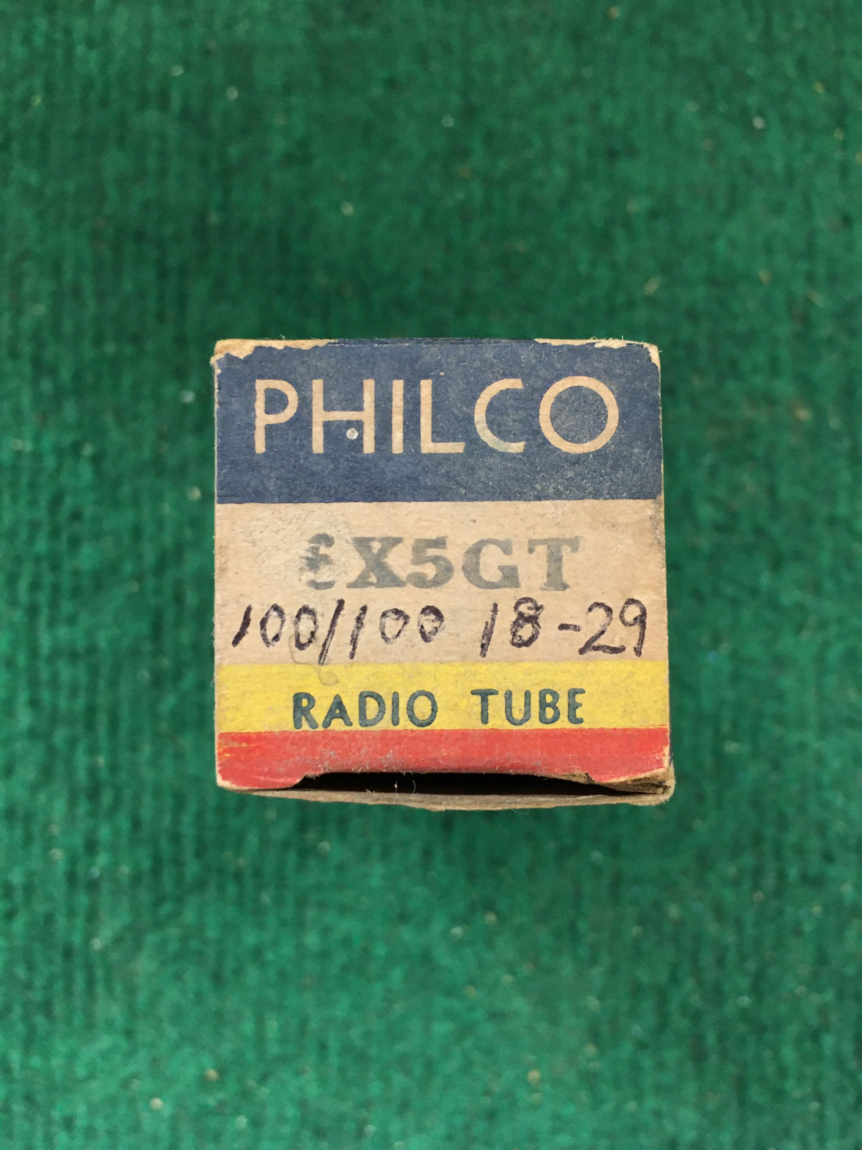 Philco 6X5GT Vacuum Tube * Tested 100/100