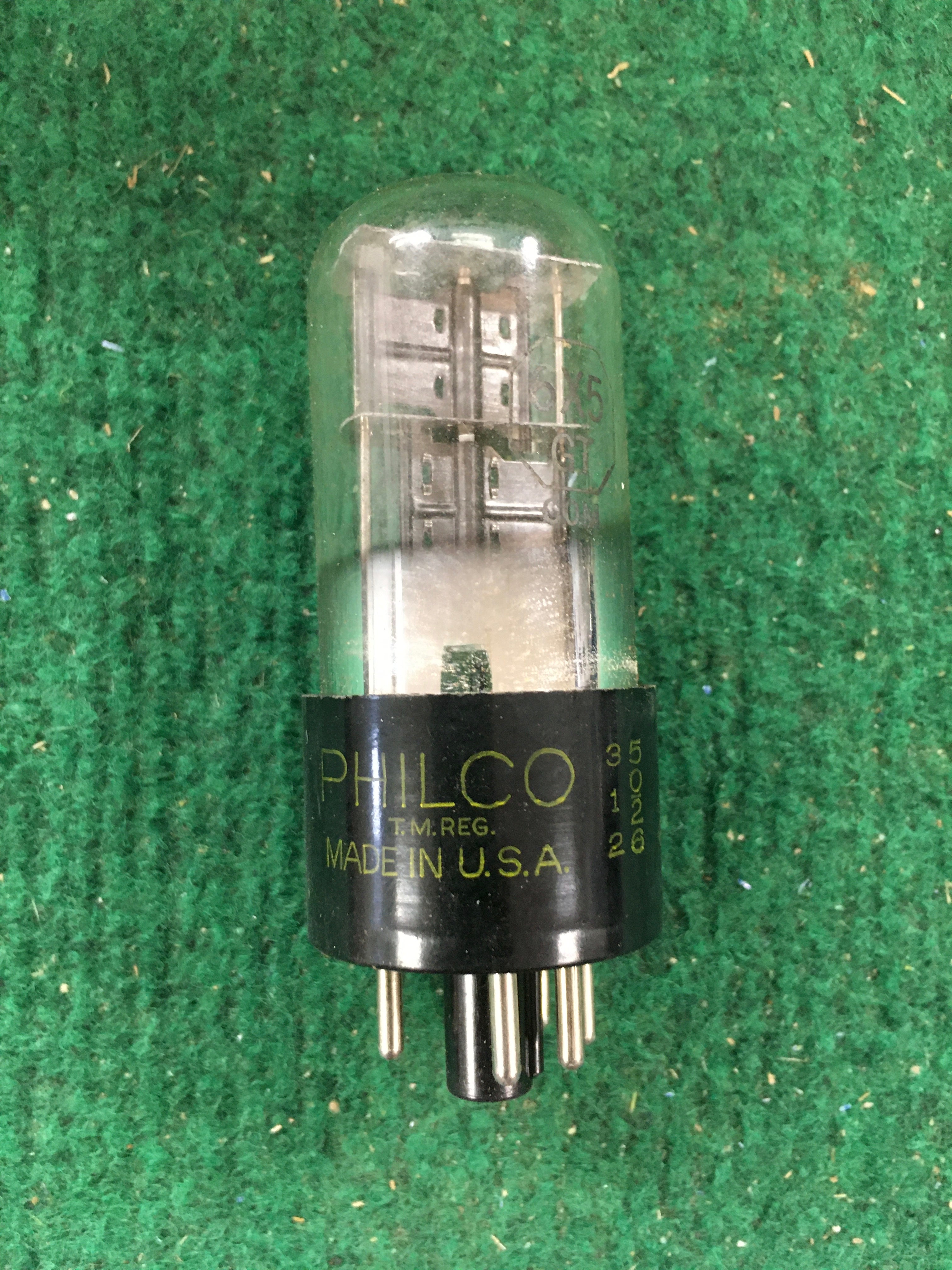 Philco 6X5GT Vacuum Tube * Tested 100/100