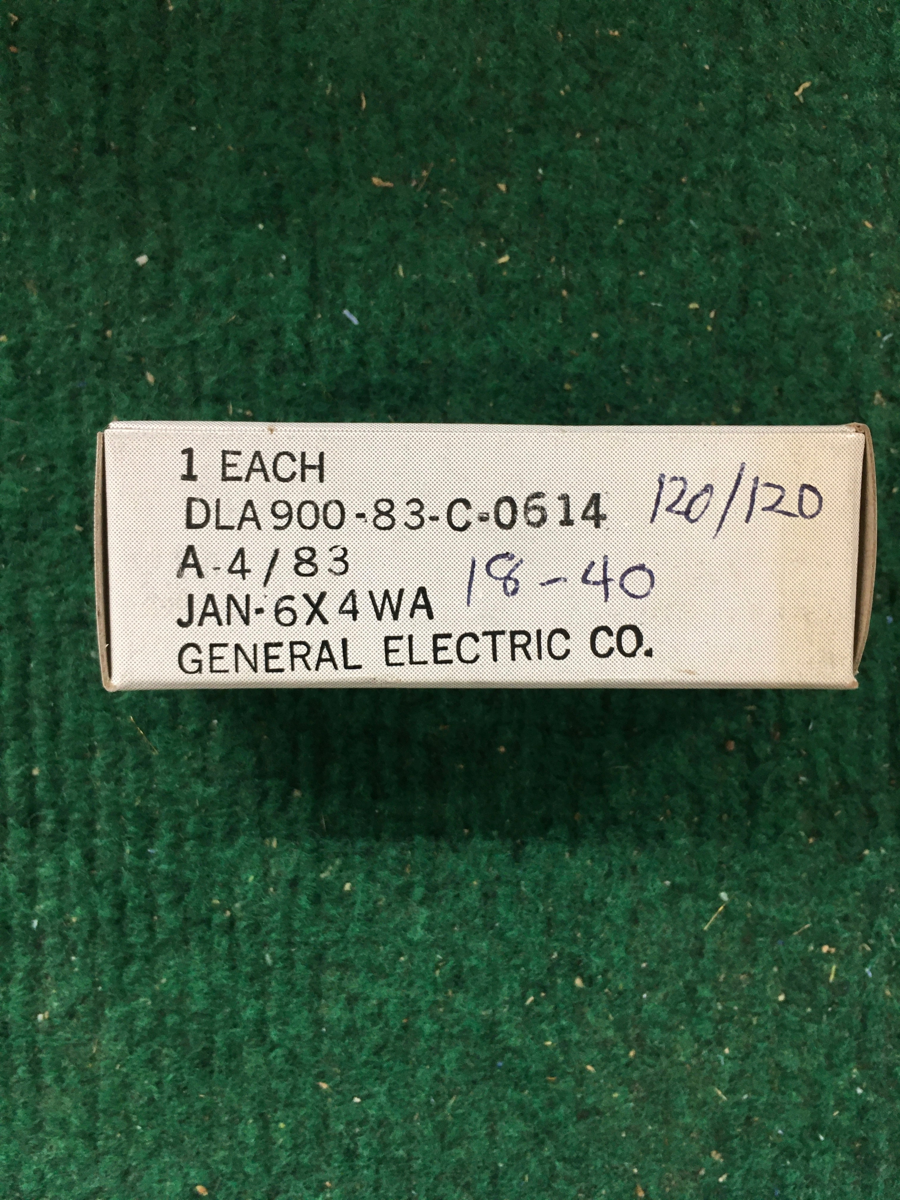 GE JAN 6X4WA Vacuum Tube * Tested 120/120