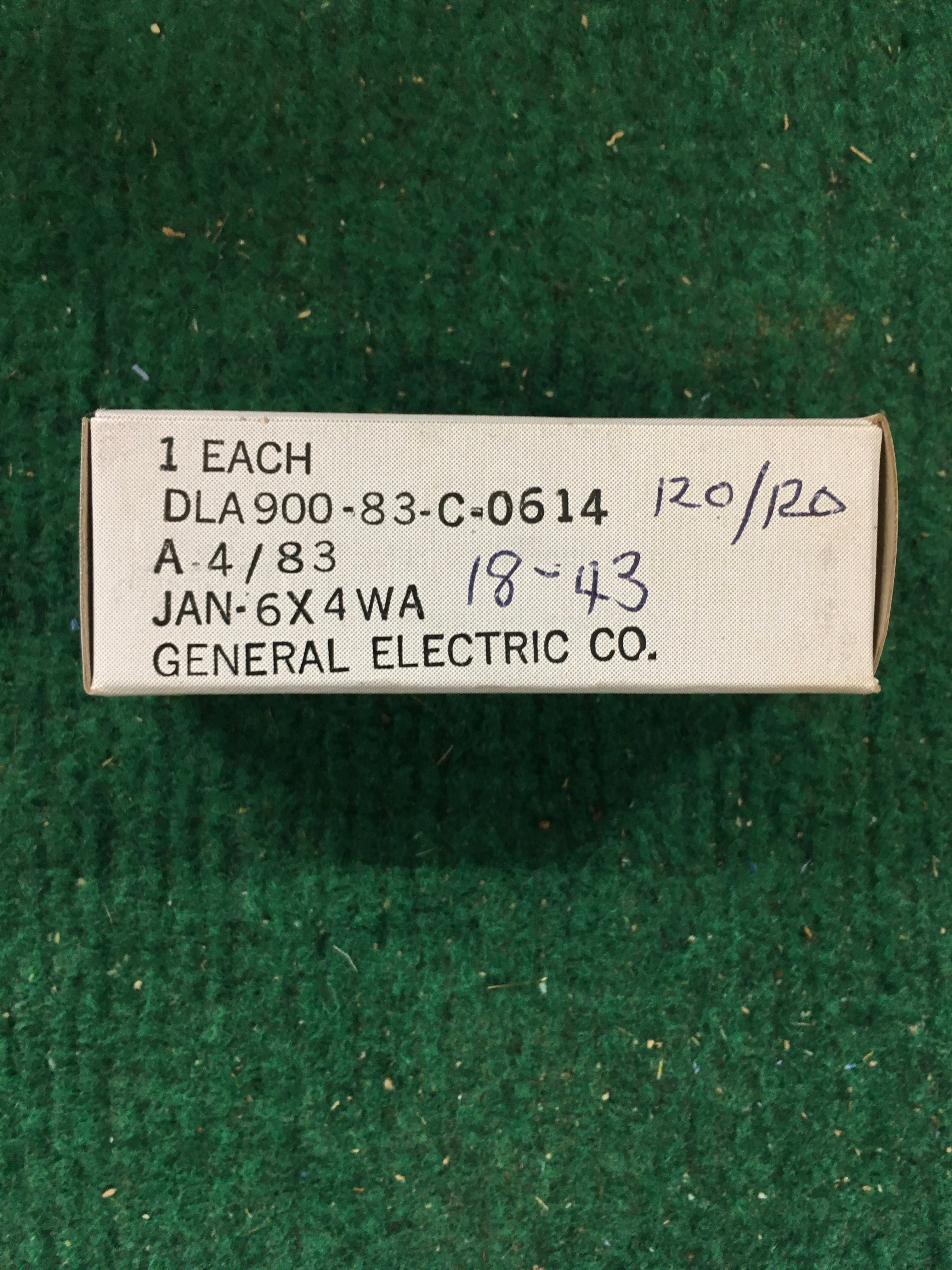 GE JAN 6X4WA Vacuum Tube * Tested 120/120