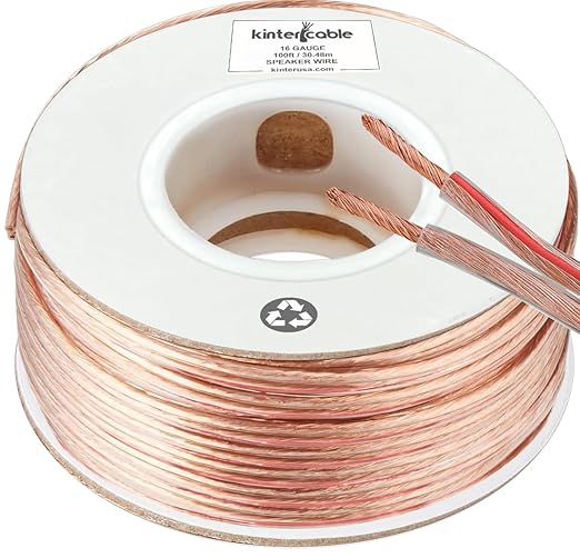 Kinter Audio 16 gauge Speaker Wire - 100ft