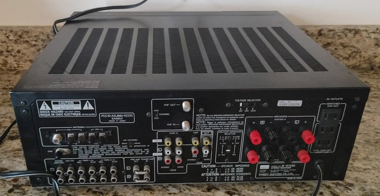 Sansui S-X1130 Stereo Receiver * 1984 * 130W RMS – The Turntable Store