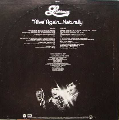 The Lettermen : "Alive" Again...Naturally (LP, Album, Los)