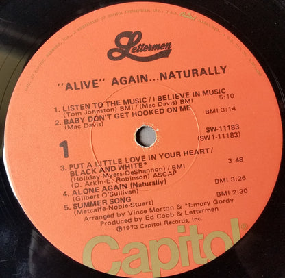 The Lettermen : "Alive" Again...Naturally (LP, Album, Los)