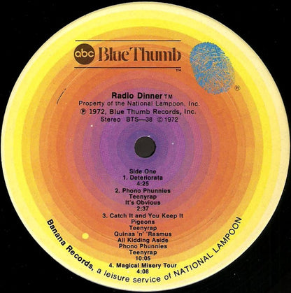 National Lampoon : Radio Dinner (LP, Album, RE, Ter)