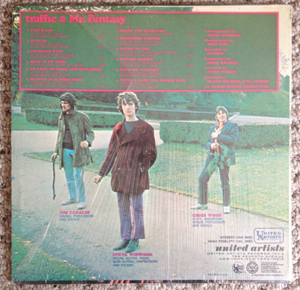 Traffic : Mr. Fantasy (LP, Album, RP, Mon)