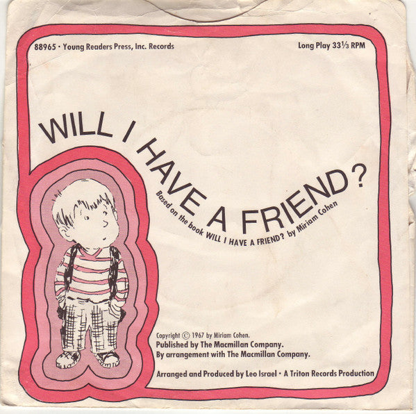 No Artist : Will I Have A Friend (7")