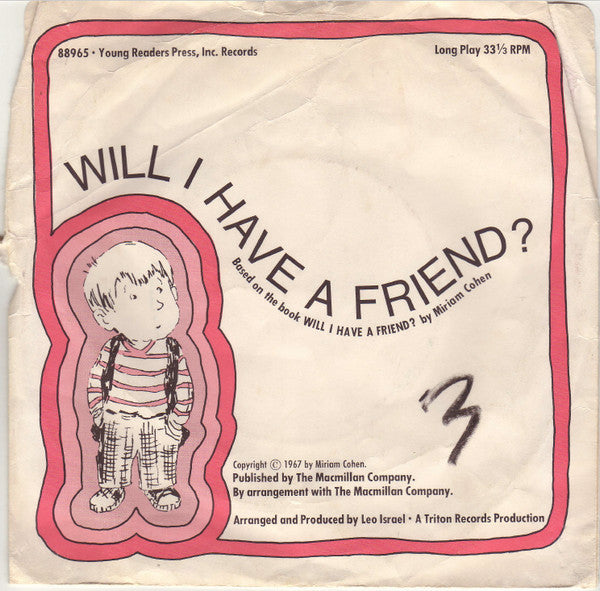 No Artist : Will I Have A Friend (7")