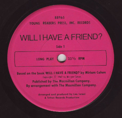 No Artist : Will I Have A Friend (7")