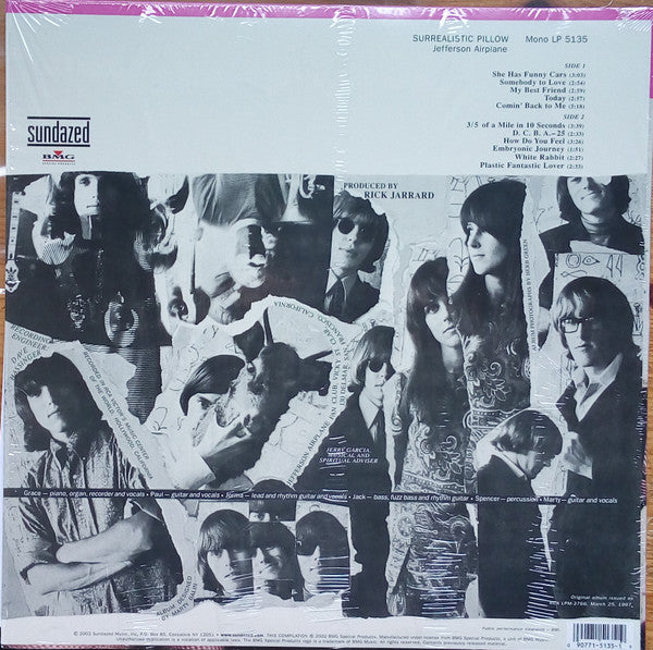 Jefferson Airplane : Surrealistic Pillow (LP, Album, Mono, RE)