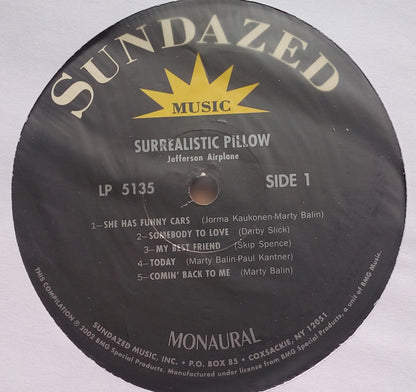 Jefferson Airplane : Surrealistic Pillow (LP, Album, Mono, RE)