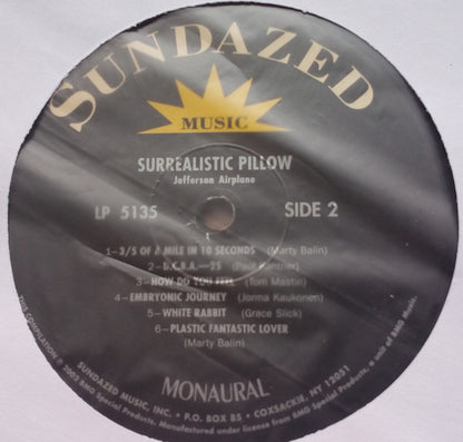 Jefferson Airplane : Surrealistic Pillow (LP, Album, Mono, RE)