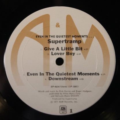 Supertramp : Even In The Quietest Moments... (LP, Album, San)